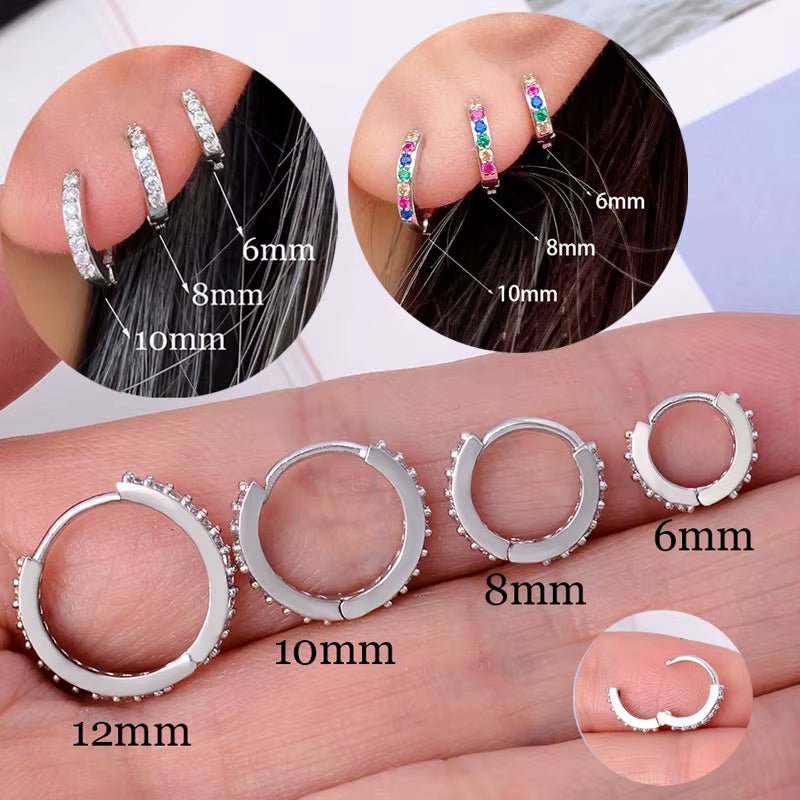 Stainless Steel Minimal Hoop Earrings - TakeCareBaby