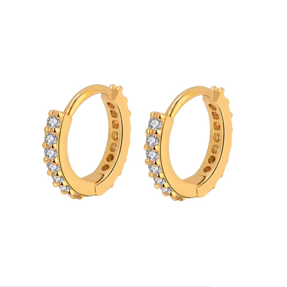 Stainless Steel Minimal Hoop Earrings - TakeCareBaby