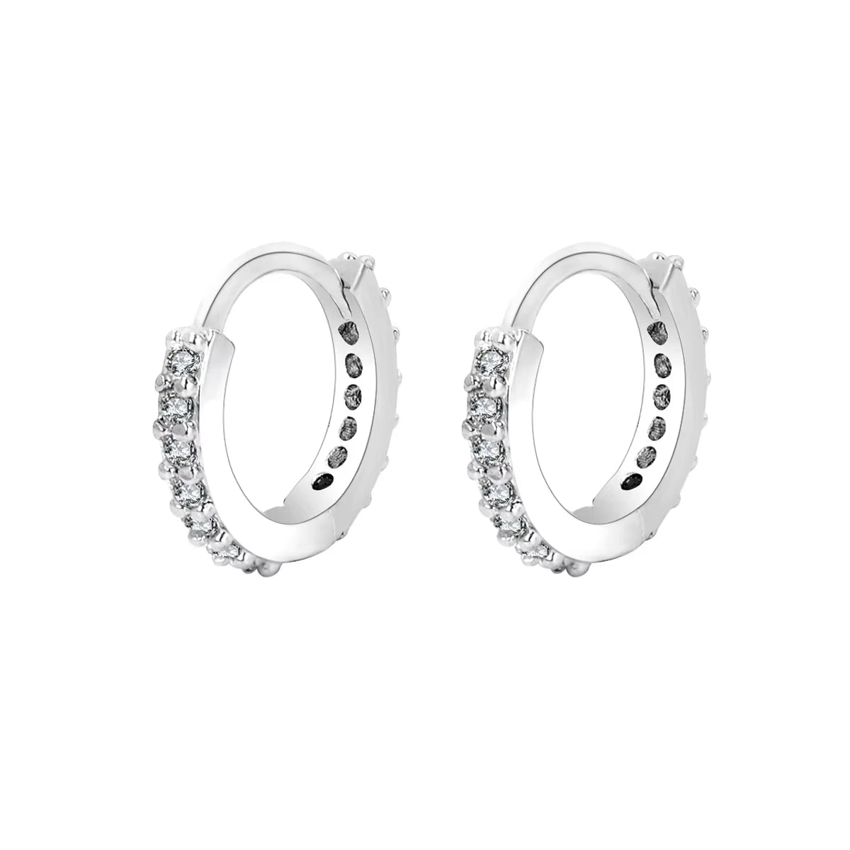 Stainless Steel Minimal Hoop Earrings - TakeCareBaby