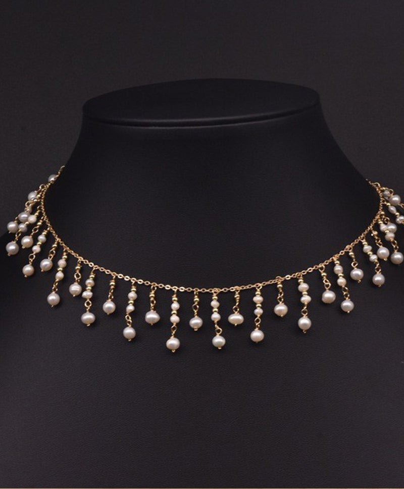 Women'S Fashion Natural Freshwater Pearl Tassel Necklace - TakeCareBaby