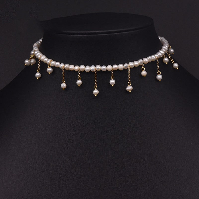 Women'S Fashion Natural Freshwater Pearl Tassel Necklace - TakeCareBaby