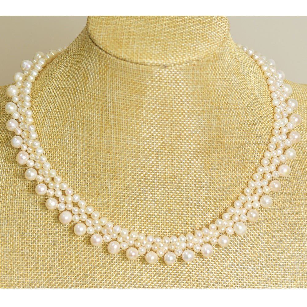 Women'S Fashion Natural Freshwater Pearl Tassel Necklace - TakeCareBaby