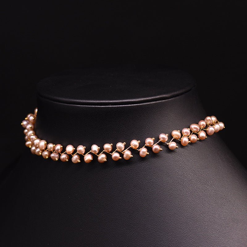 Women'S Fashion Natural Freshwater Pearl Tassel Necklace - TakeCareBaby