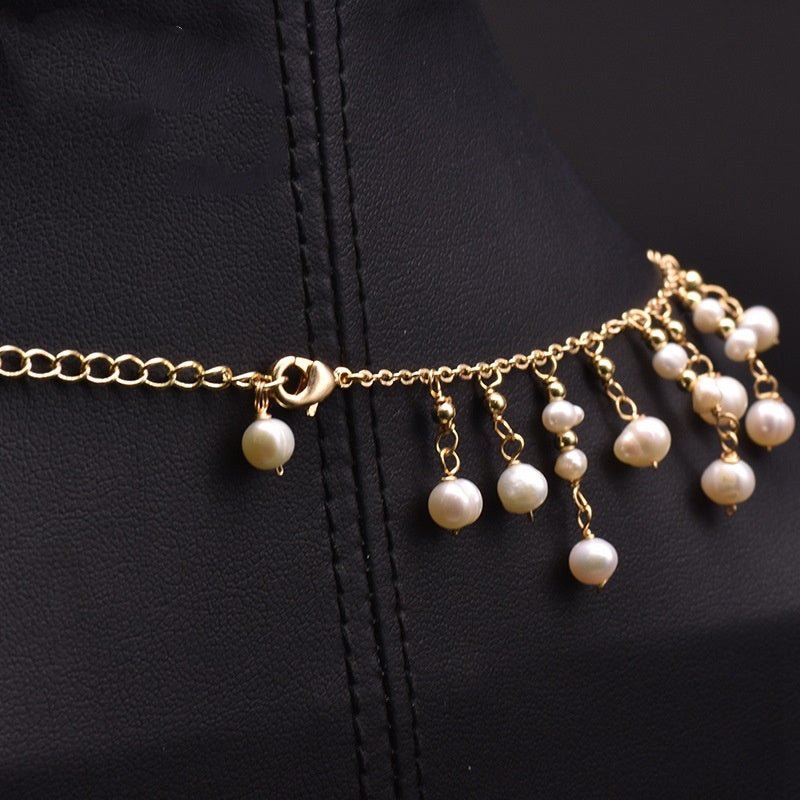 Women'S Fashion Natural Freshwater Pearl Tassel Necklace - TakeCareBaby