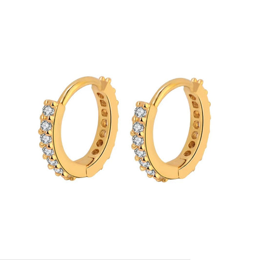 Stainless Steel Minimal Hoop Earrings - TakeCareBaby