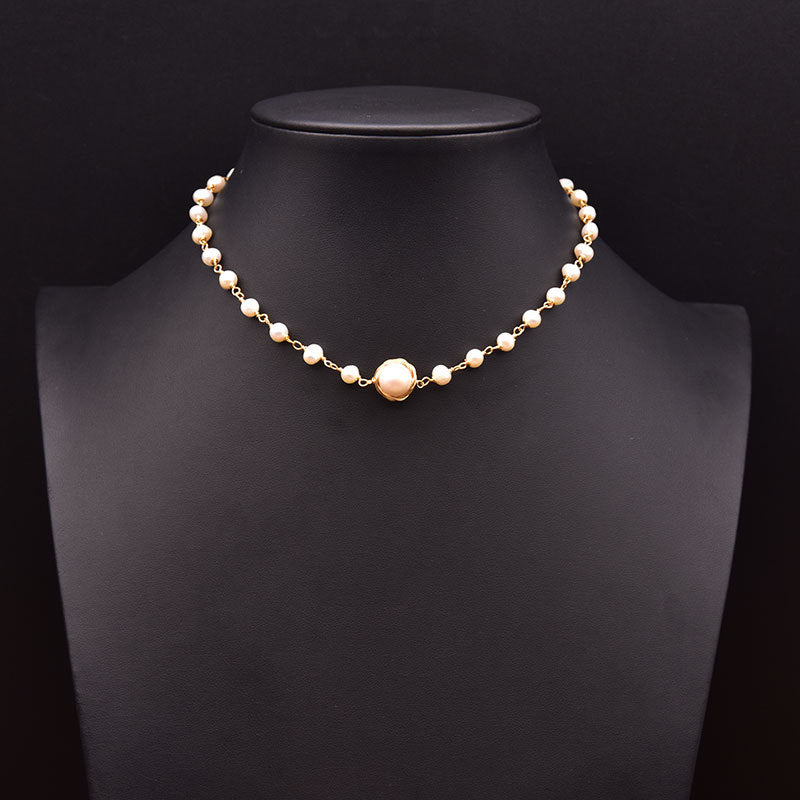 Women'S Fashion Natural Freshwater Pearl Tassel Necklace - TakeCareBaby