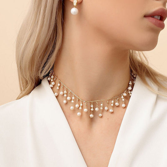 Women'S Fashion Natural Freshwater Pearl Tassel Necklace - TakeCareBaby